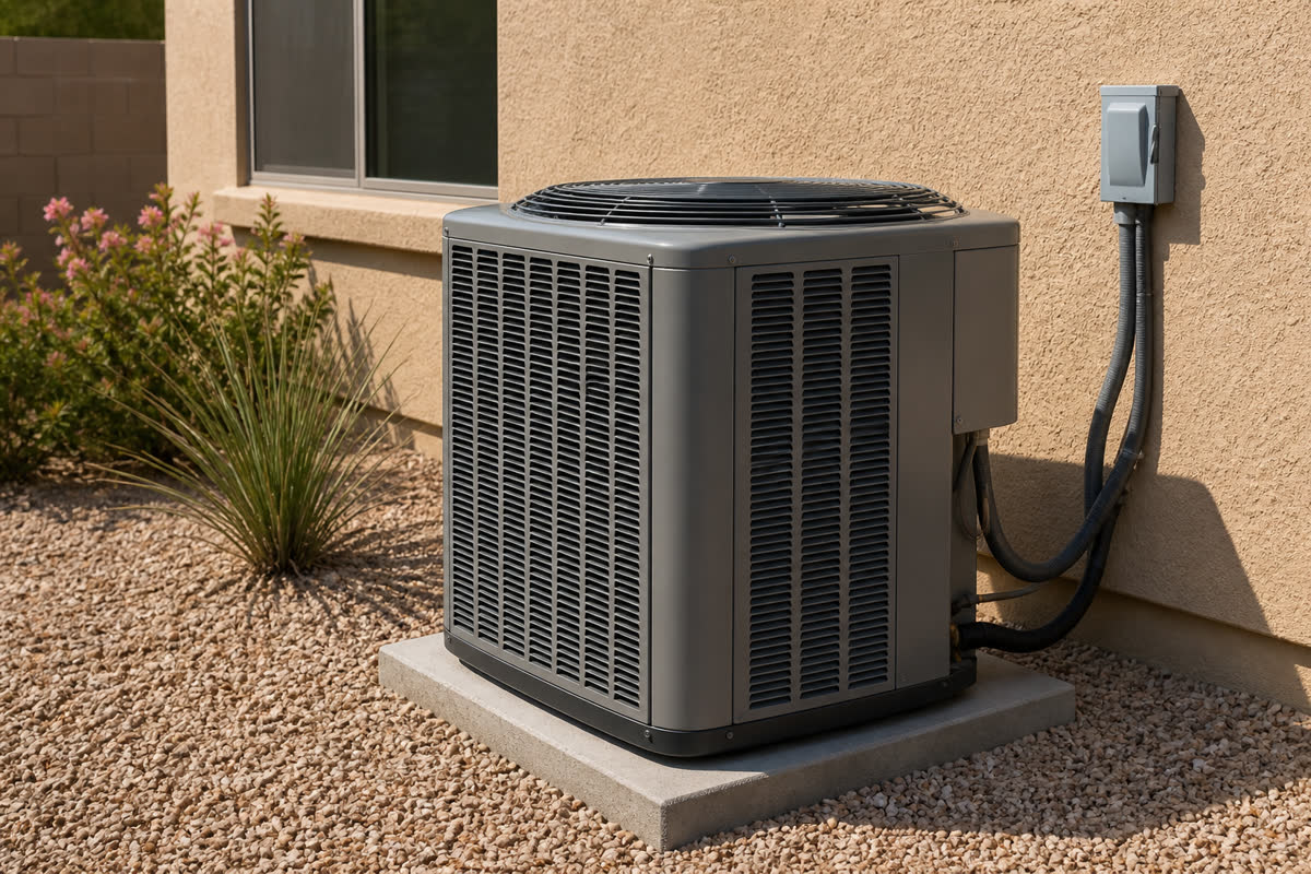 AC condenser after a no-cool visit